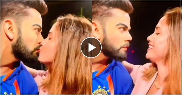 विराट कोहली को देख लड़की से नहीं हुआ कण्ट्रोल, सरेआम कर दिया Kiss, देख फैंस ने कहा- अनुष्का भाभी को बुलाओ