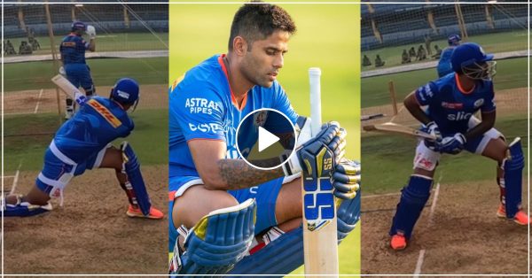 MI vs CSK: चेन्नई के खिलाफ मैच से पहले SKY ने मचाया अपने बल्ले से गदर, सभी बॉलर्स की कर दी सुताई, वायरल हुआ वीडियो